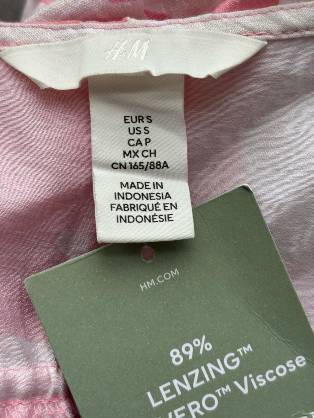 H&M Pink and White Floral Sleeveless Maxi Dress Size Small New With Tag - Picture 3 of 13